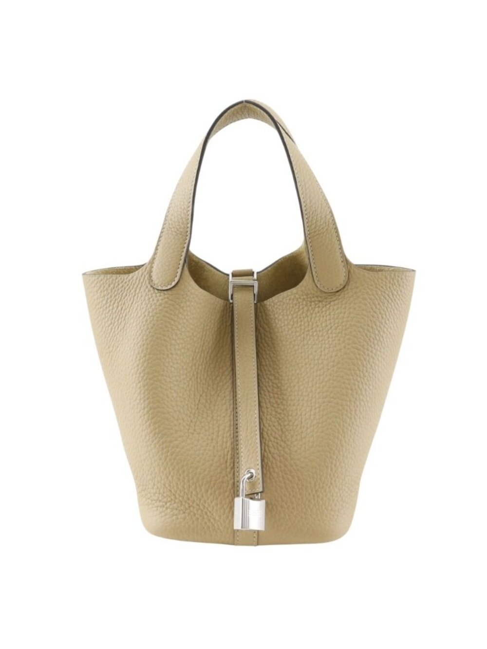 Hermes Picotin Lock 18 PM Taurillon Clemence Trench Beige Handbag